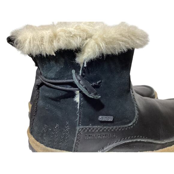 Merrell Tremblant Pull on Polar Waterproof snow boots women’s size 6 black - Picture 6 of 8